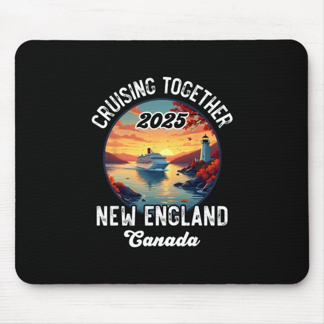 New England Canada Cruise  Mouse Mat (Front)
