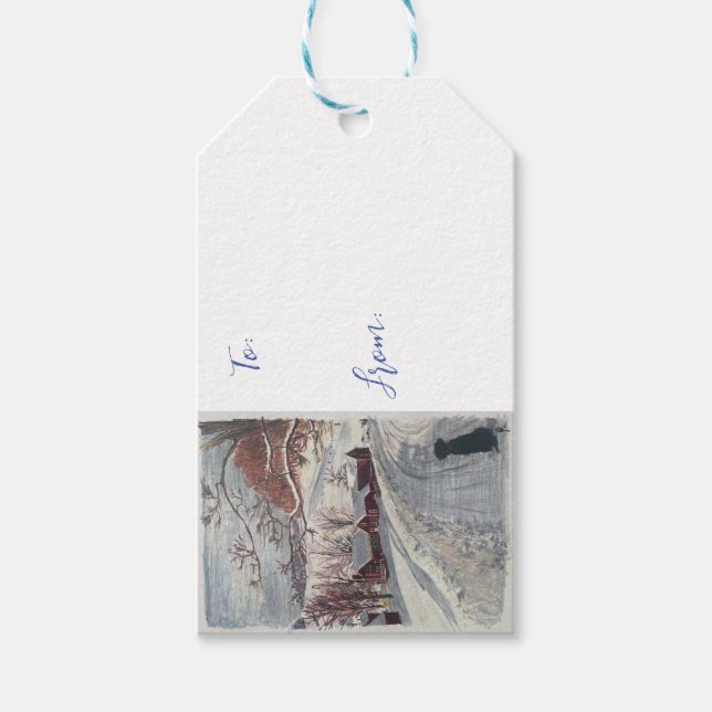 New England Christmas Gift Tag (Front)