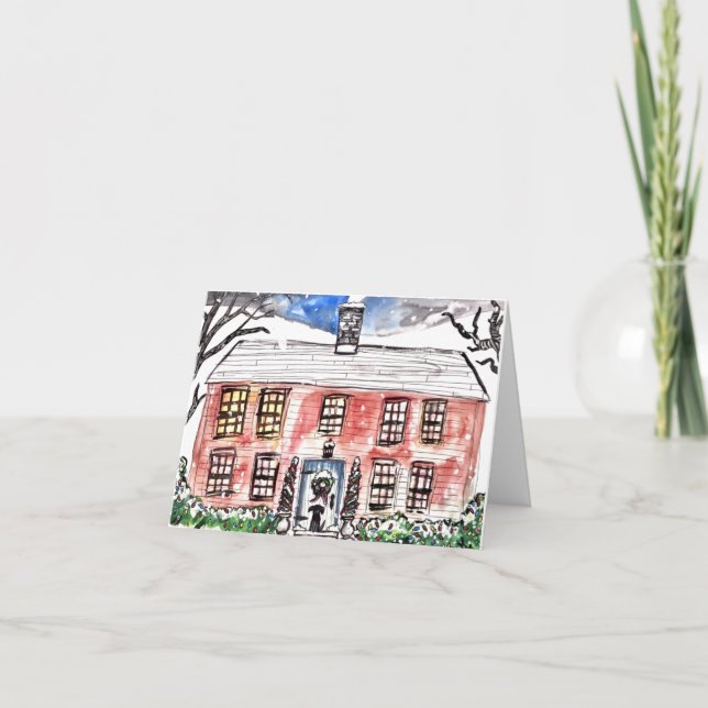 New England Christmas Holiday Card (Front)