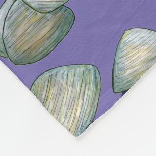 New England Clams Clambake Beach Summer Seafood Fleece Blanket