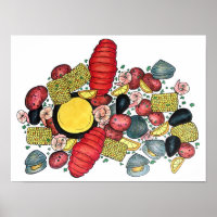 New England Clams Lobster Clambake Seafood Dinner