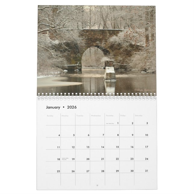 New England Classics Calendar (Jan 2026)