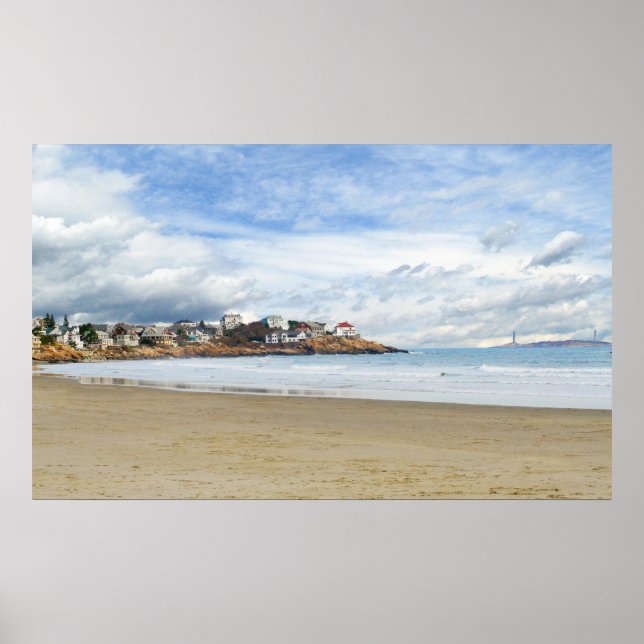 New England Coastal Scene Poster (Front)