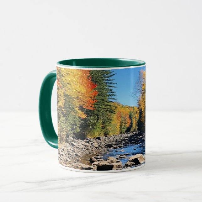 New England Colourful Landscape, Autumn, Mug (Front Left)