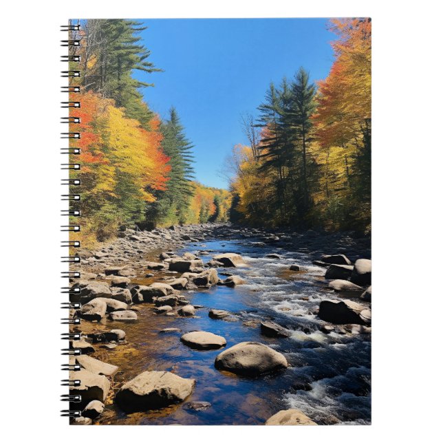 New England Colourful Landscape, Autumn, Notebook (Front)