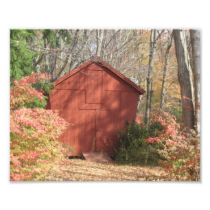 New England Corn Crib Photo Print