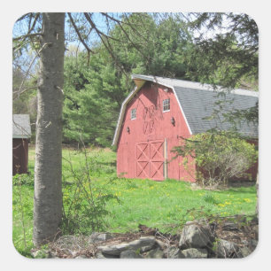 New England Country Barn Sticker