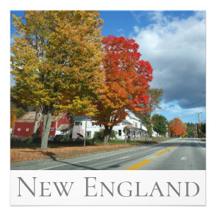 New England Fall Colours Photo Print