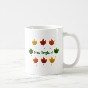 New England Fall Leaves Coffee Mug