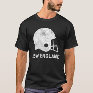 New England Football Vintage Retro Helmet T-Shirt
