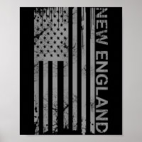 New england grunge usa flag patriotic ne states