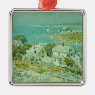 New England Headlands (Coastal Landscape Art) Metal Tree Decoration