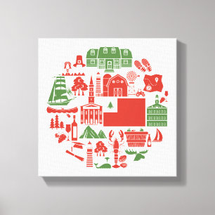 New England Icons Canvas Print