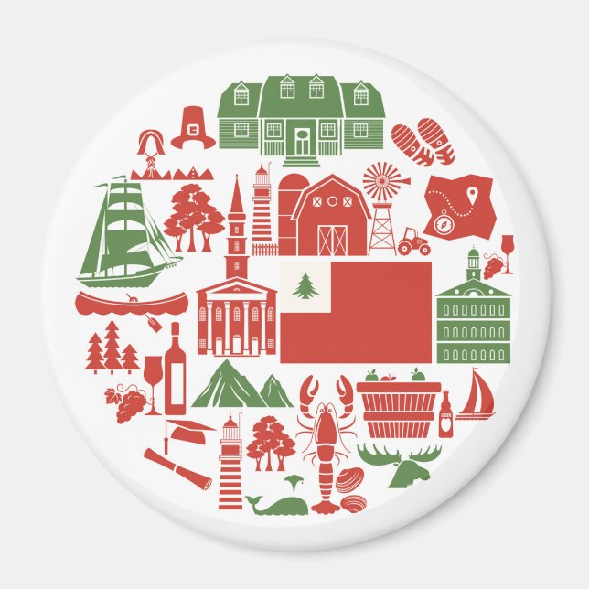 New England Icons Magnet (Front)