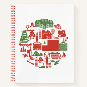 New England Icons Notebook