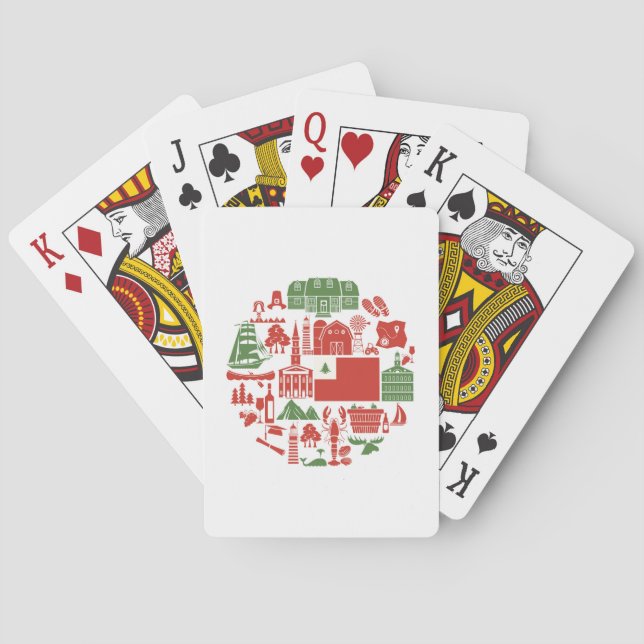 New England Icons Playing Cards (Back)