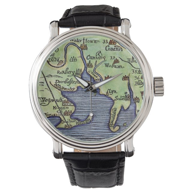 NEW ENGLAND MAP 1677 WATCH (Front)