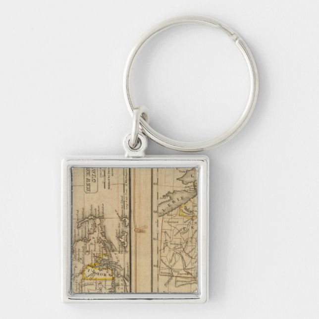 New England, Middle States Key Ring (Front)