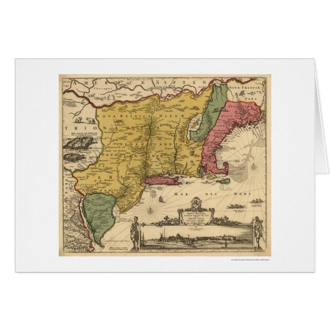 New England Regional Map - 1685 (Front Horizontal)