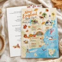 New England Road Trip Bachelorette Invitation