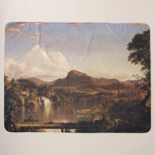 New England Scenery Frederic Edwin Church Sherpa Blanket