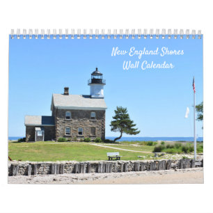 New England Shores Wall Calendar