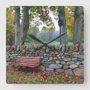 New England Stone Wall Clock