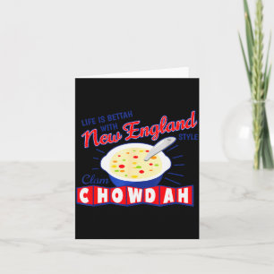 New England Style Clam Chowder  Card