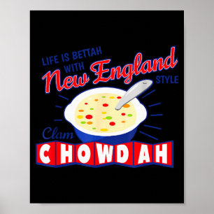 New England Style Clam Chowder Poster