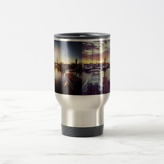 New England Summer Sunsets Travel Mug (Center)