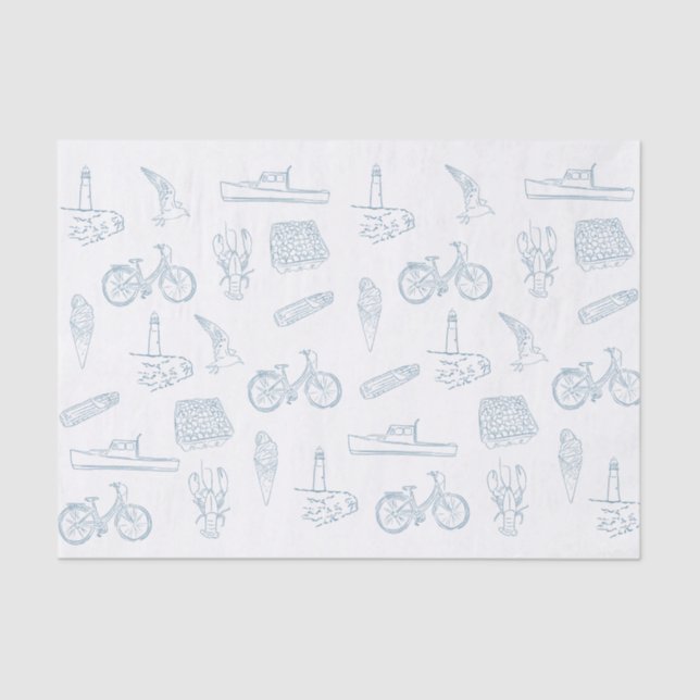 New England summer  Tissue Paper (Front)