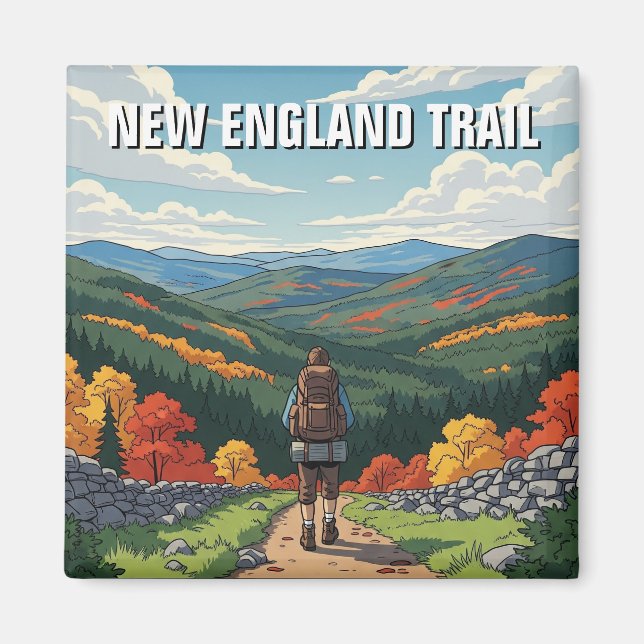 New England Trail Travel Magnet (Front)