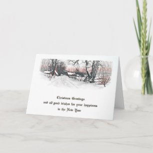 NEW ENGLAND WINTER Greeting Card