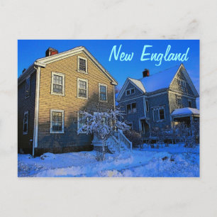 New England Winter Postcard
