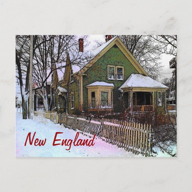New England Winter Postcard (Front)