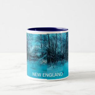 NEW ENGLAND WINTER Two-Tone COFFEE MUG