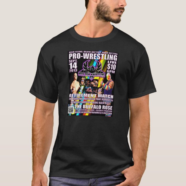 NEW ERA BROKE BACK BILLY RETIREMENT POSTER TSHIRT (Front)