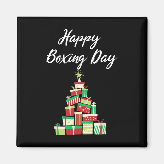 New Era Designs - Happy Boxing Day With Christmas  Magnet (Front)