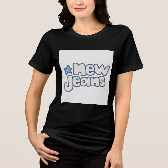 New Era Jeans Statement Tee" Tri-Blend Shirt (Front)