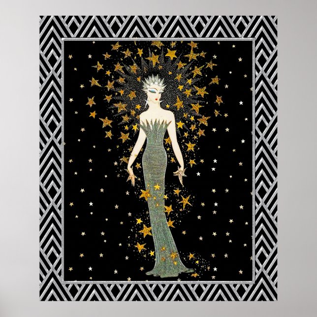 New ERTE design (Stars) Poster (Front)