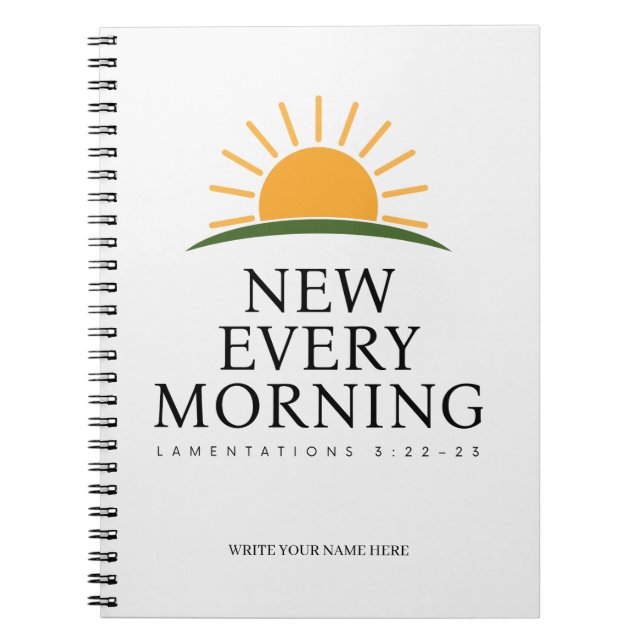 New Every Morning Christian Journal (Front)