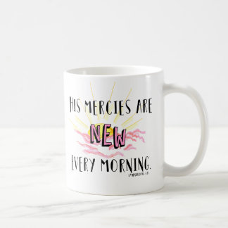 New Every Morning Pink Coffee Mug
