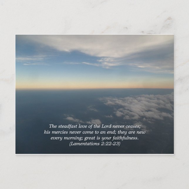 New Every Morning Postcard (Front)