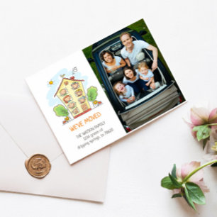 New Family Home Moving Announcement Postcard