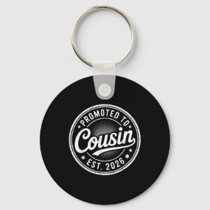 New Family Member Announcement Promoted To Cousin Key Ring