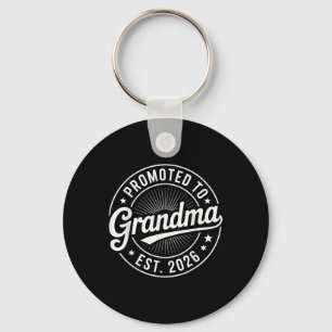 New Family Member Announcement Promoted To Grandma Key Ring