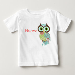 New Fancy Funky Owl Infant T Shirts