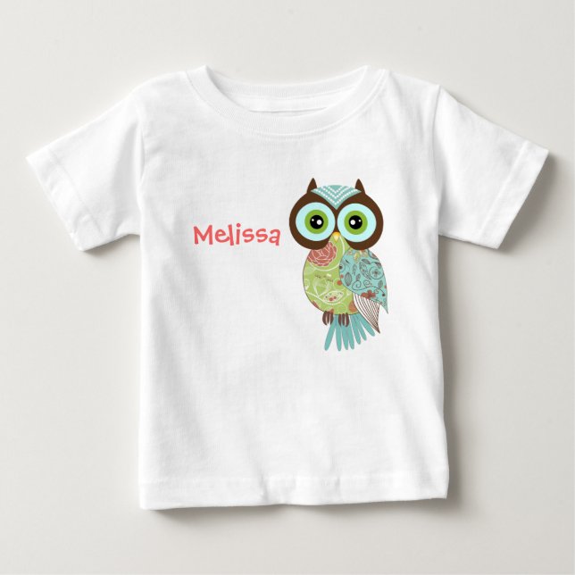 New Fancy Funky Owl Infant T Shirts (Front)