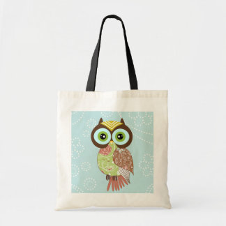 New Fancy Funky Owl Tote Bag