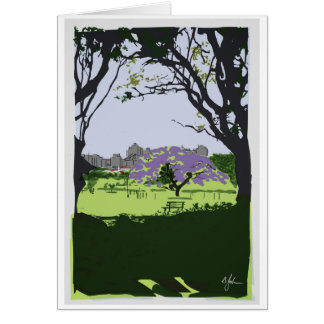 New Farm Park Brisbane Landmark Poster Style Card